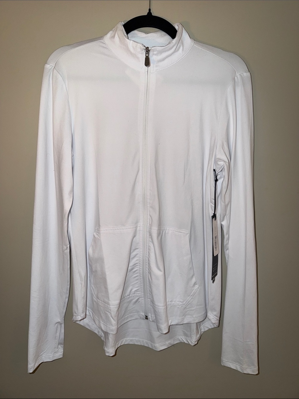 Kyodan White Full-Zip Lightweight Jacket Size L NWT